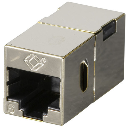 BLACK BOX Cat6 Straight-Through Coupler, Shielded,  FM608-10PAK